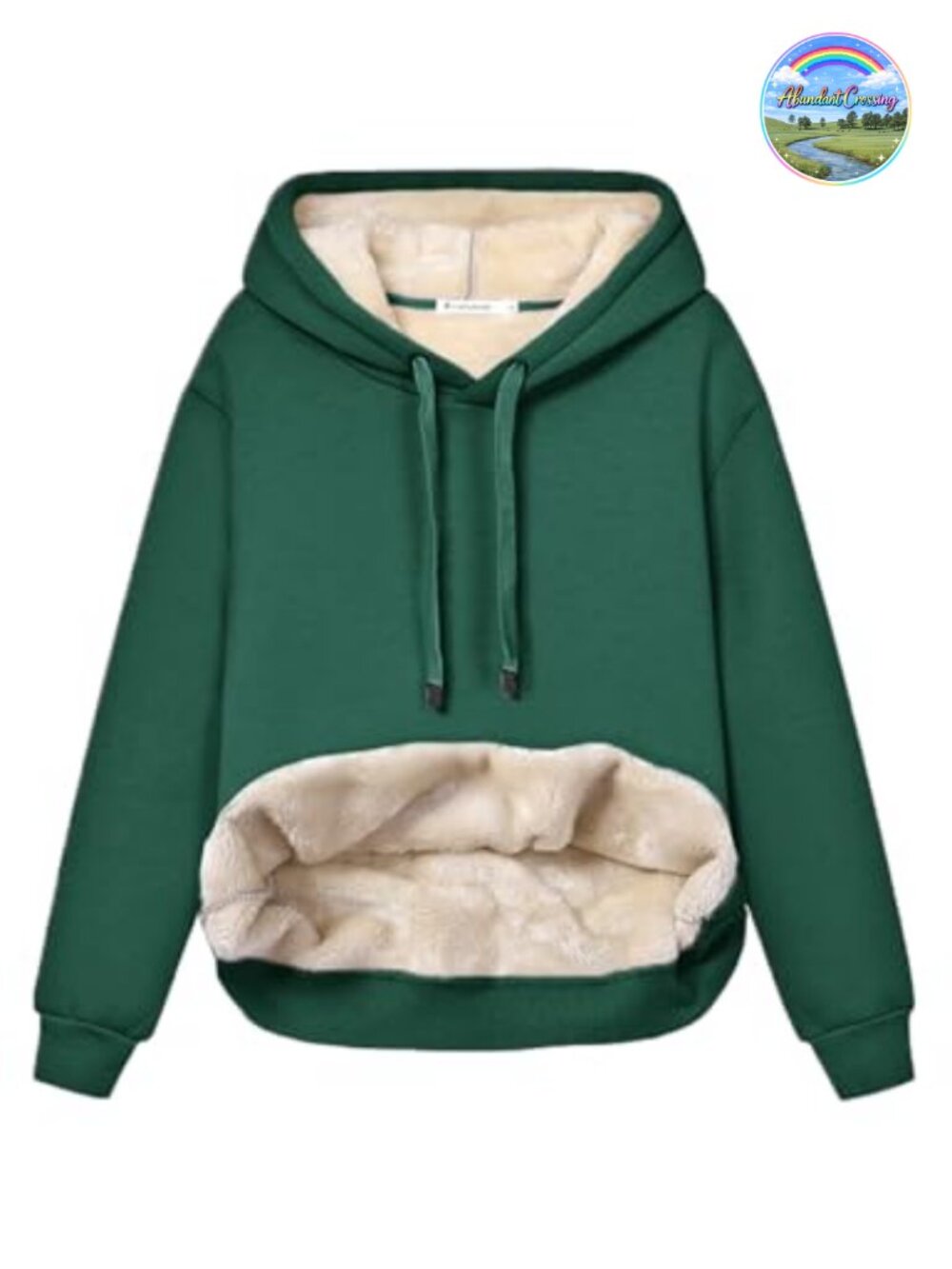 Womens Fleece Sherpa Lined Hooded Pullover Sweatshirt Kangaroo Pocket